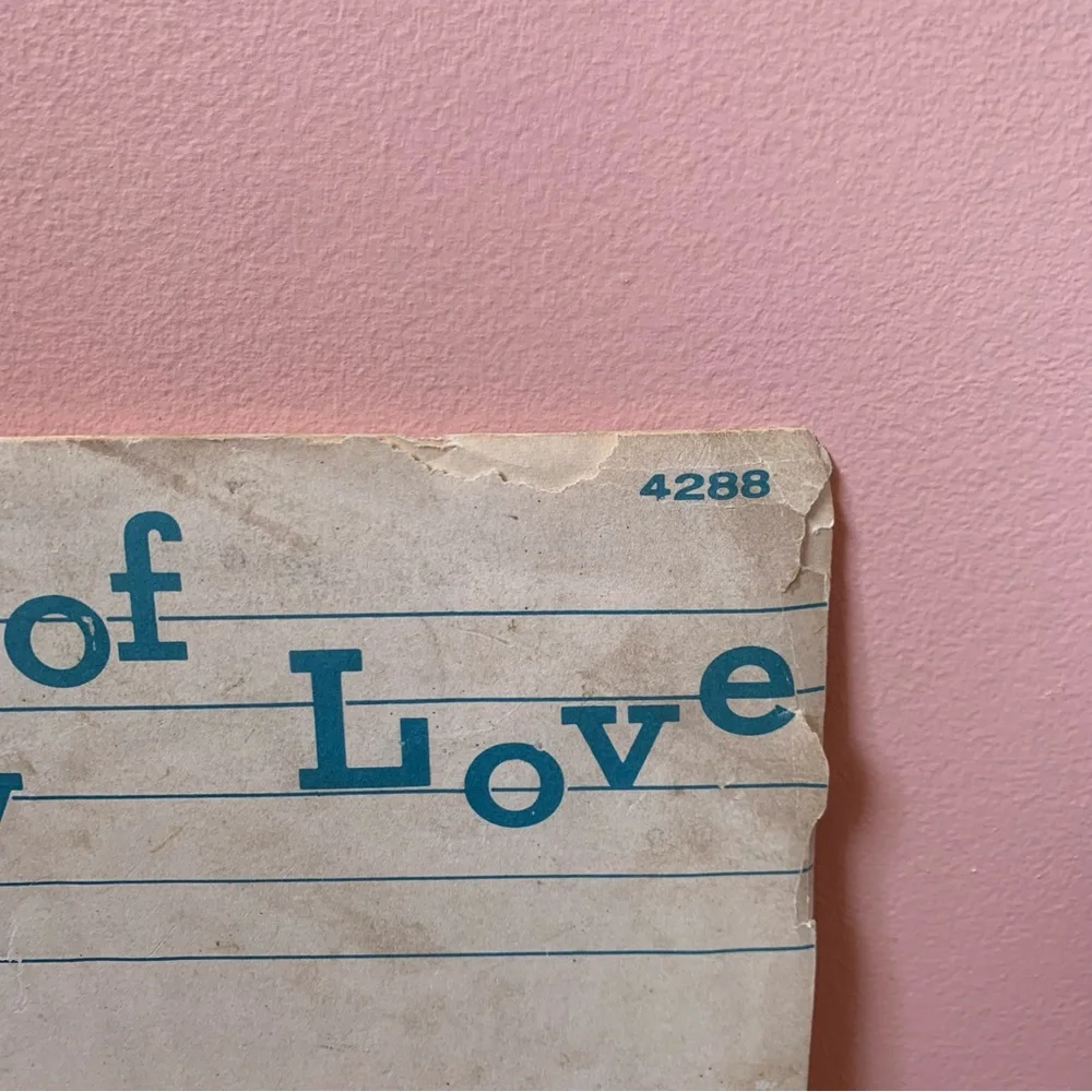 Vintage Sheet Music Score Melody of Love Piano Solo 1961